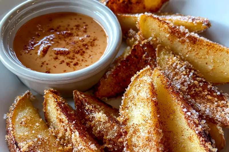 Fresh ingredients for Air Fried Apple Wedges Delight