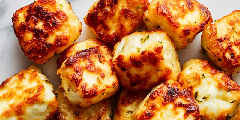 Crispy Air Fryer Halloumi Cheese Bites