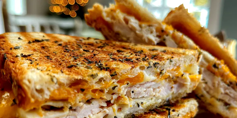 Apple Cheddar Turkey Panini