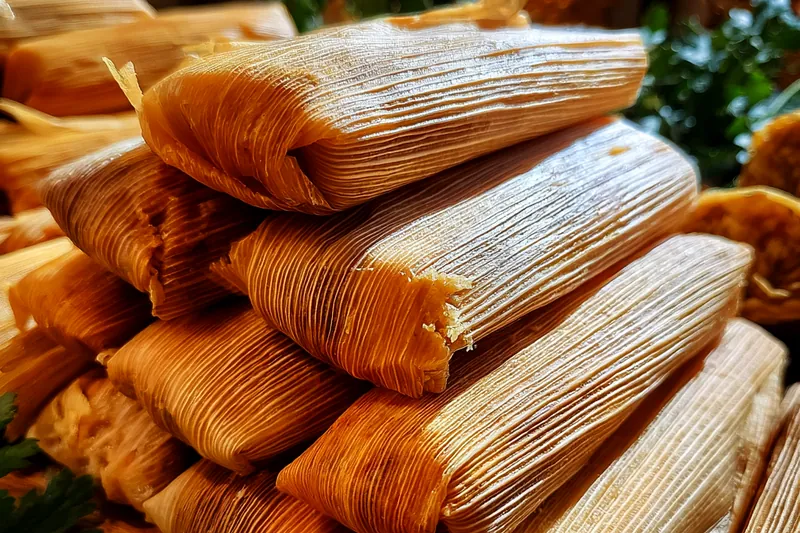 Cooking process for Authentic Mexican Tamale Feast