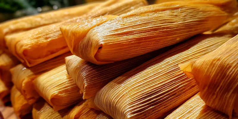 Delicious Authentic Mexican Tamale Feast served on a plate