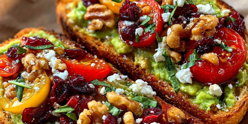 Avocado Toast with Tomato and Feta