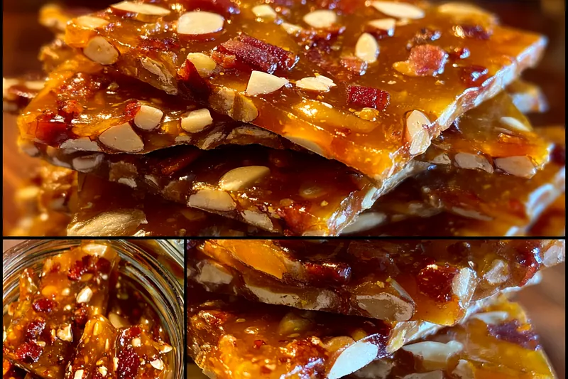 Cooking process for Bacon Nut Brittle Delight