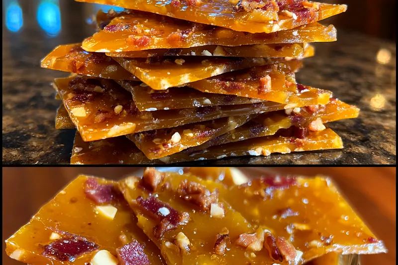 Fresh ingredients for Bacon Nut Brittle Delight
