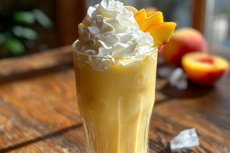 Chef Mitchell mixing fresh fruit and yogurt for Refreshing Banana Peach Delight.