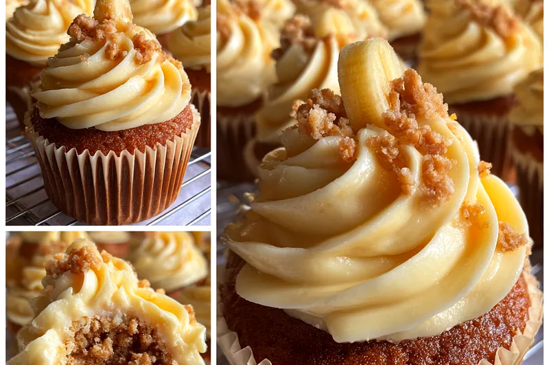 Cooking process for Banana Pudding Cupcakes Delight