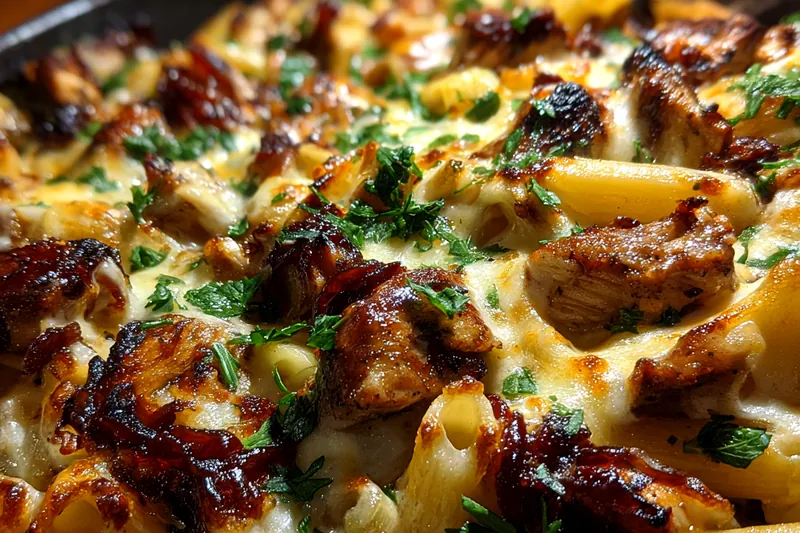 Fresh ingredients for BBQ Chicken Mac and Cheese