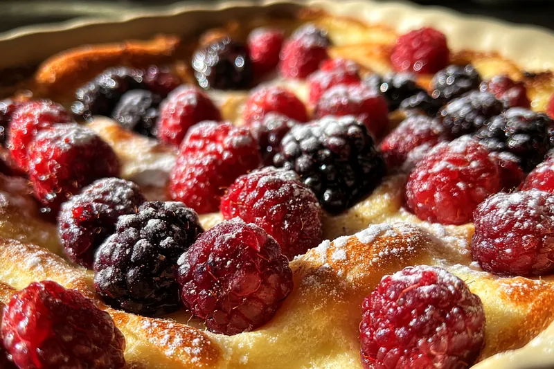 Cooking process for Berry Croissant Bake