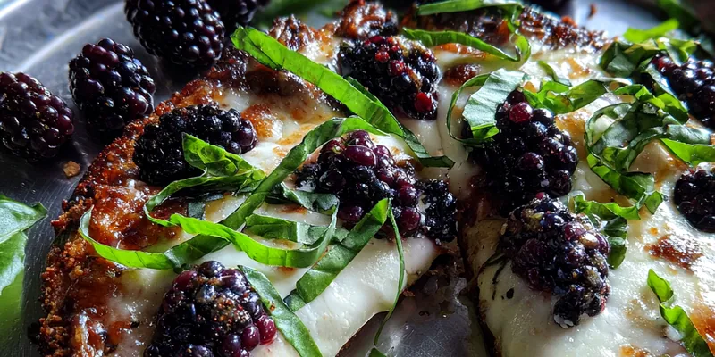 Blackberry Basil Pizza Delight