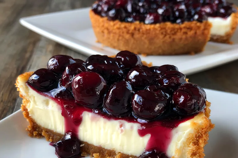Fresh ingredients for Blueberry Cheesecake Delight