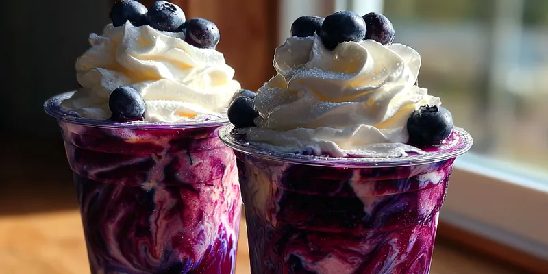 Blueberry Cream Frappe