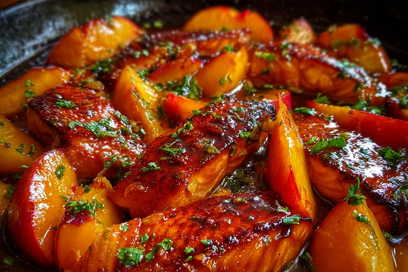 Fresh ingredients for Bourbon Glazed Salmon Delight
