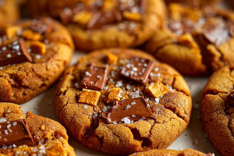Cooking process for Brown Butter Toffee Cookies
