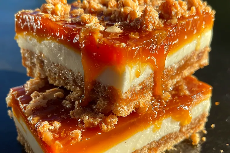 Fresh ingredients for Butterfinger Caramel Crunch Bars