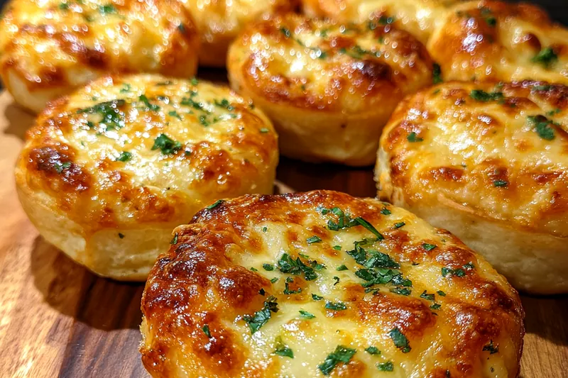 Cooking process for Buttery Garlic Cheese Rolls