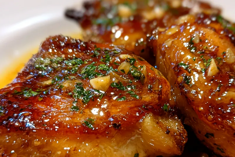 Fresh ingredients for Buttery Herb Glazed Chicken