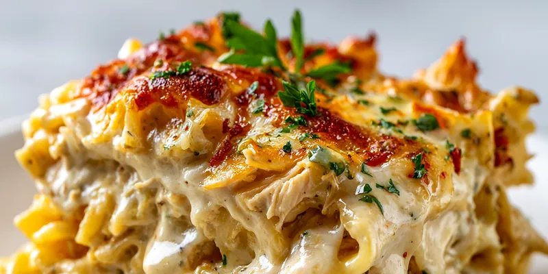 Delicious Cajun Cream Cheese Chicken Pasta Bake