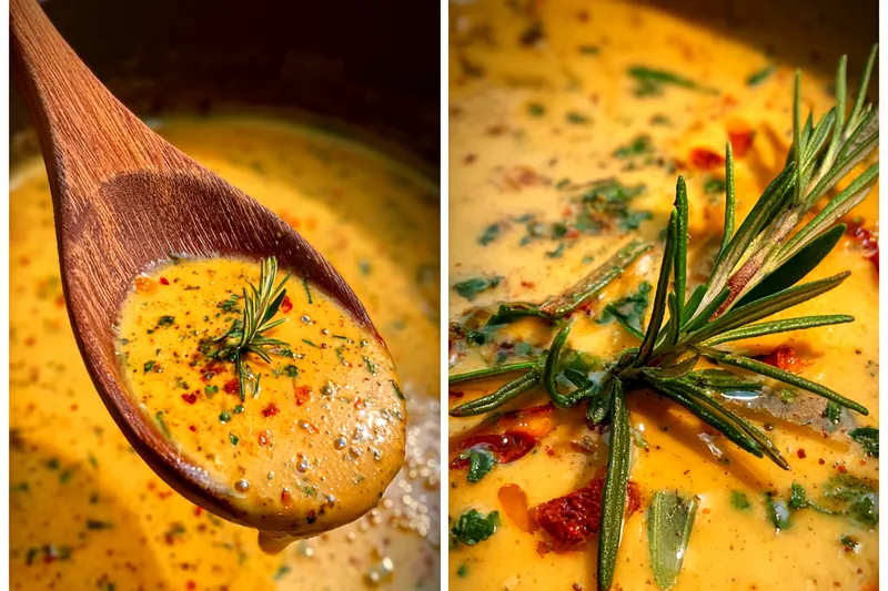 Fresh ingredients for Cajun Herb Butter Sauce