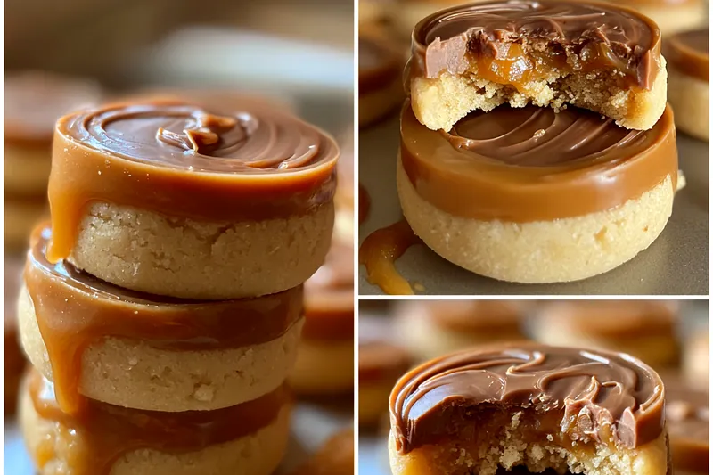 Cooking process for Caramel Chocolate Cookie Delight