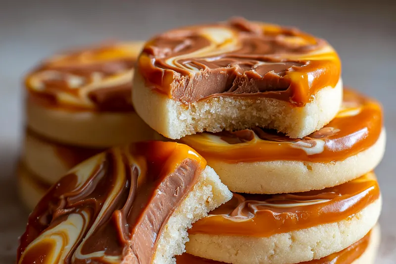 Cooking process for Caramel Chocolate Cookies