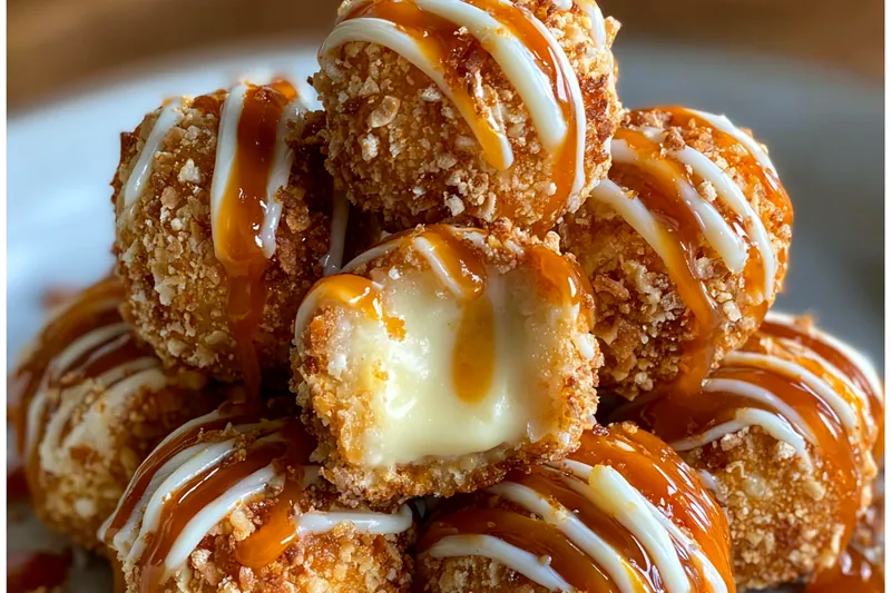 Fresh ingredients for Caramel Pretzel Cheesecake Bites