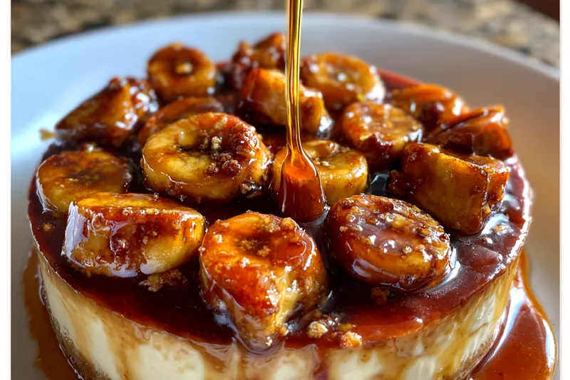 Cooking process for Caramelized Banana Cheesecake Delight