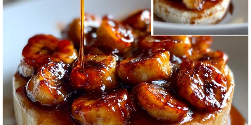 Delicious Caramelized Banana Cheesecake Delight served on a plate