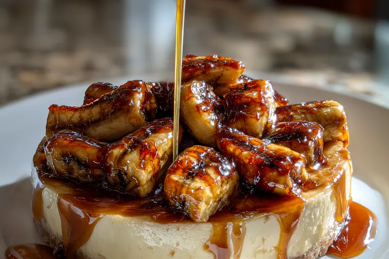 Fresh ingredients for Caramelized Banana Cheesecake Delight