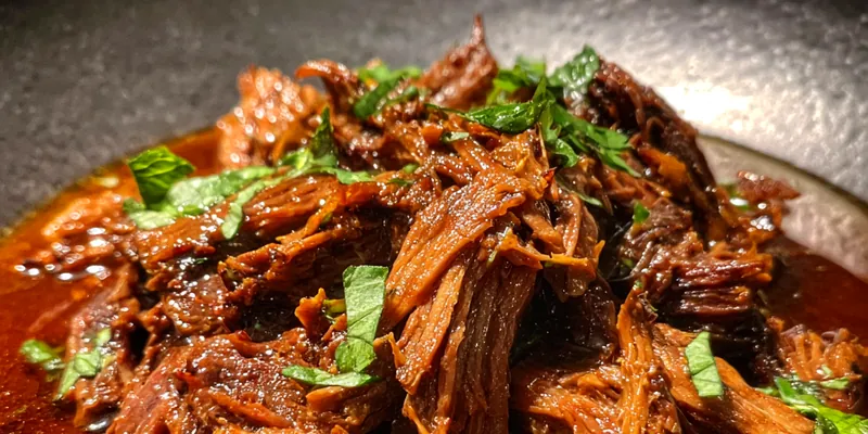Delicious Caramelized Beef Brisket Delight served on a plate