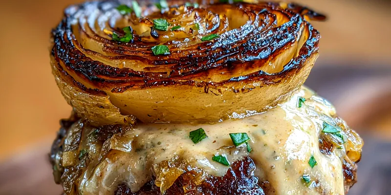 Caramelized Onion Burger Delight