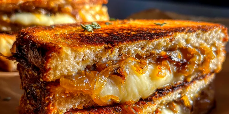 Caramelized Onion Grilled Cheese
