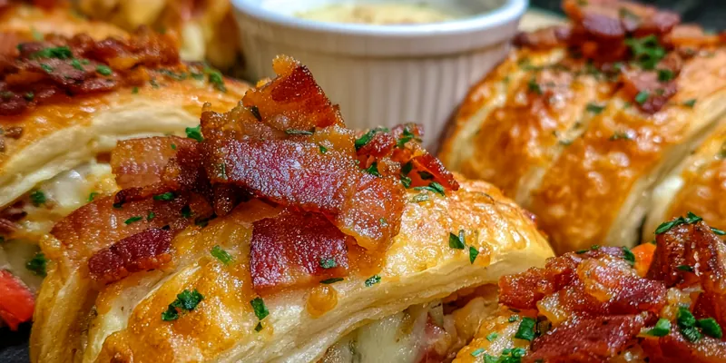 Cheesy Bacon Roll Ups