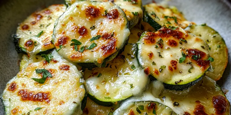Cheesy Baked Zucchini Slices