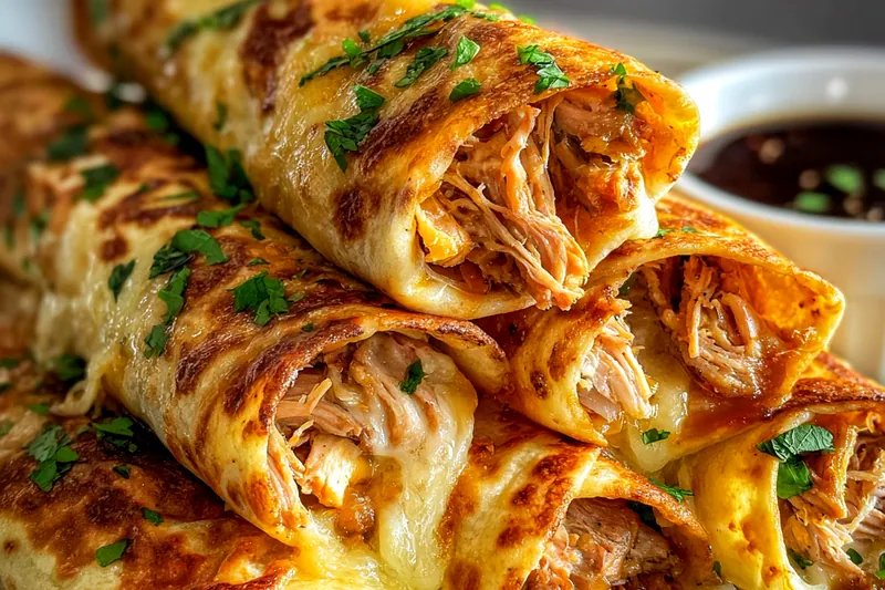 Cooking process for Cheesy Beef Tortilla Rollups