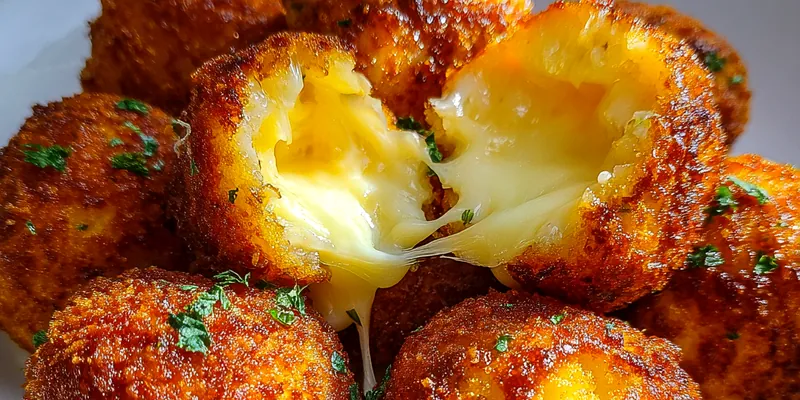 Cheesy Fried Macaroni Balls