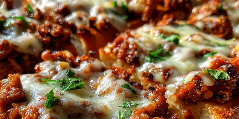 Cheesy Garlic Sloppy Joes