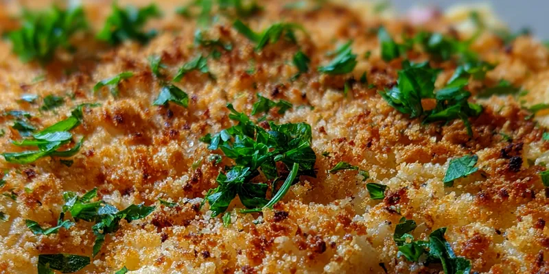 Delicious Cheesy Ham Casserole Delight served on a plate