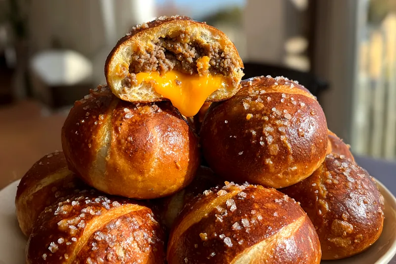 Cooking process for Cheesy Pretzel Bites