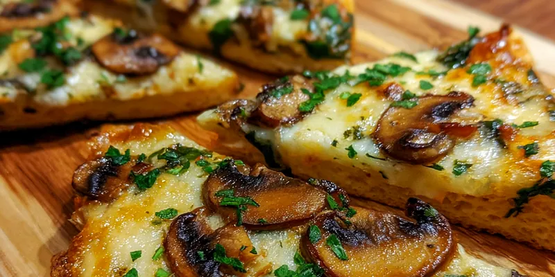 Cheesy Spinach Mushroom Quesadilla