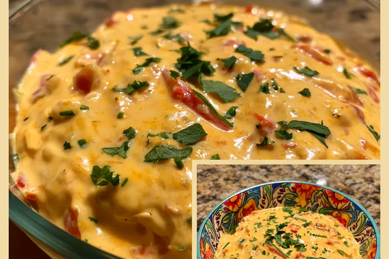 Fresh ingredients for Cheesy Tomato Herb Dip