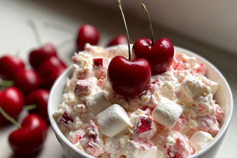 Cooking process for Cherry Cream Delight