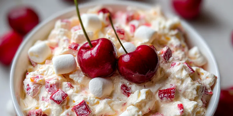 Delicious Cherry Cream Delight served on a plate