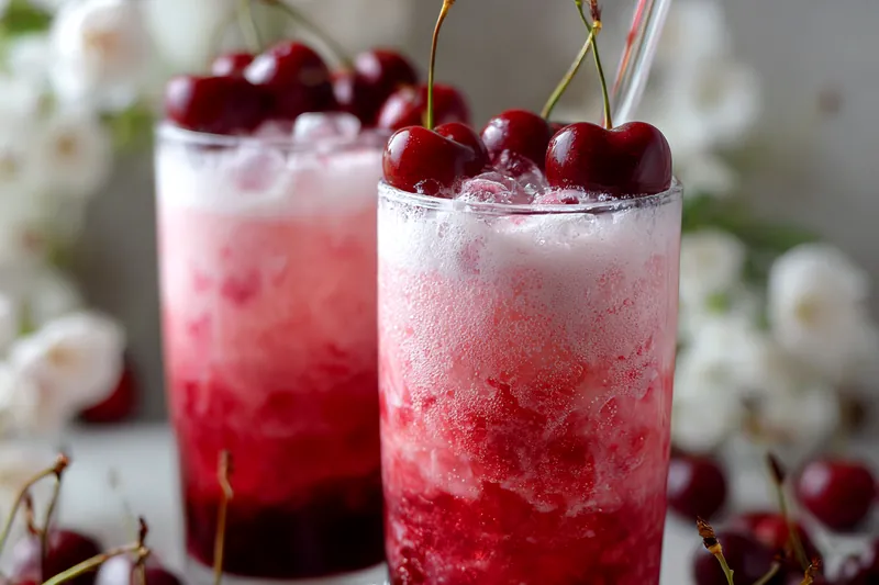 Cooking process for Cherry Earl Grey Milk Tea