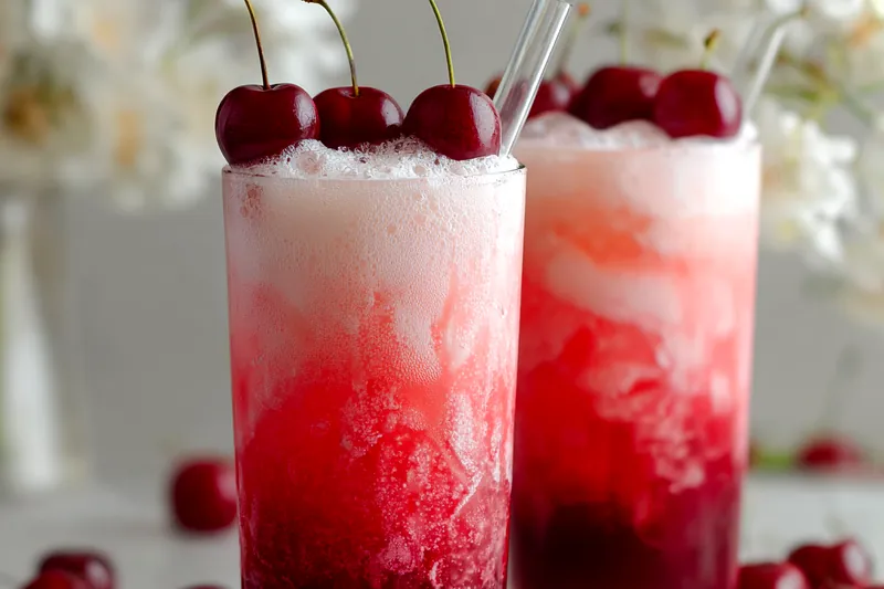 Fresh ingredients for Cherry Earl Grey Milk Tea