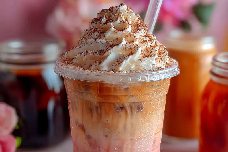 Cooking process for Cherry Vanilla Iced Latte