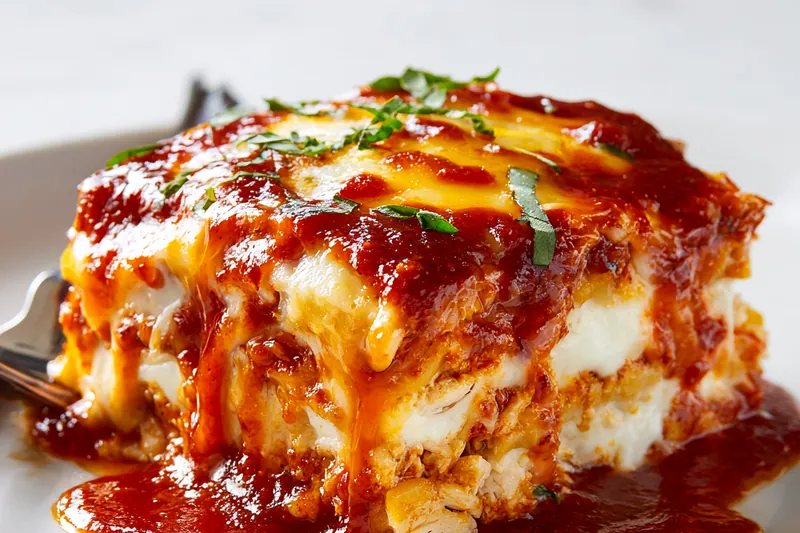 Cooked Chicken Parmesan Casserole