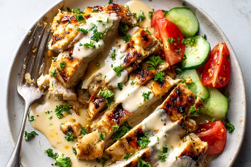 Chicken being grilled to perfection