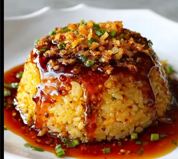 Cooking process of Chili Oil Sinangag Fried Garlic Rice