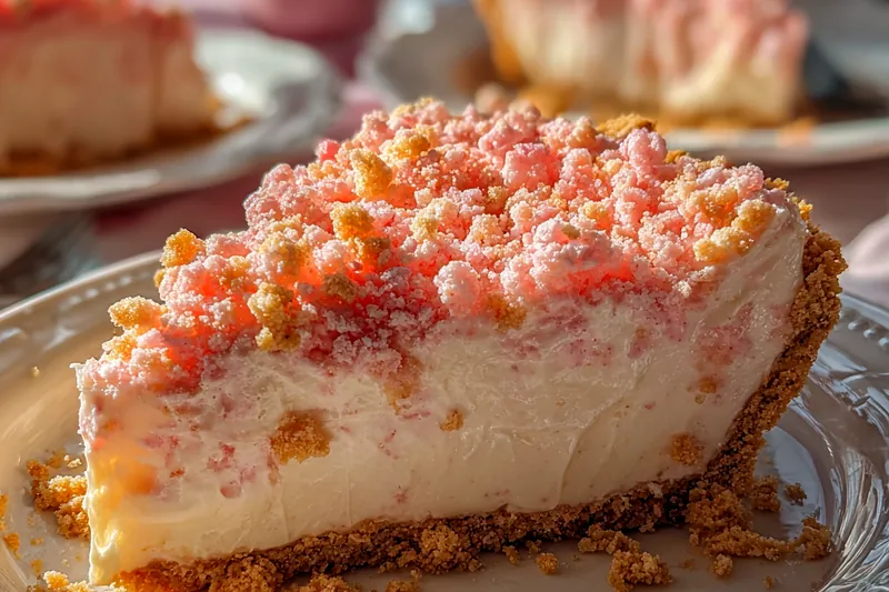 Cooking process for Chilled Strawberry Crumble Pie