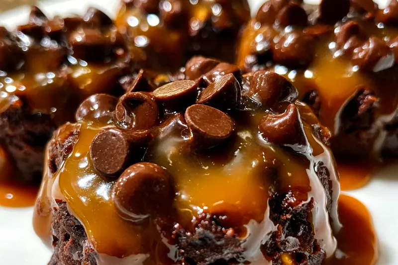 Fresh ingredients for Chocolate Caramel Chip Bites